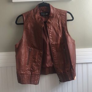 Rusted-Tan Leather Vest